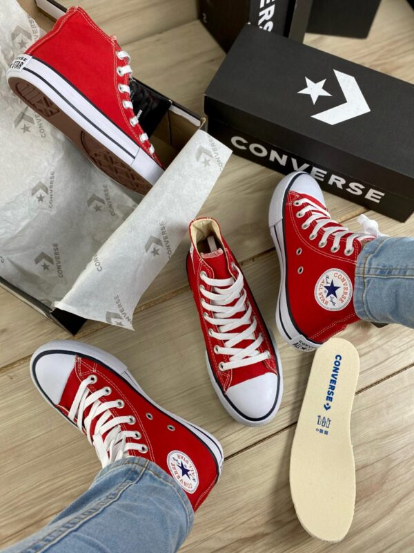 All Star Vermelho Cano Longo